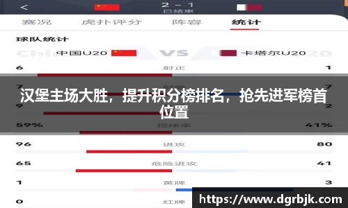 汉堡主场大胜，提升积分榜排名，抢先进军榜首位置